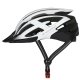 Wozinsky MTB Bike Helmet with USB Rear Light L - Black and White