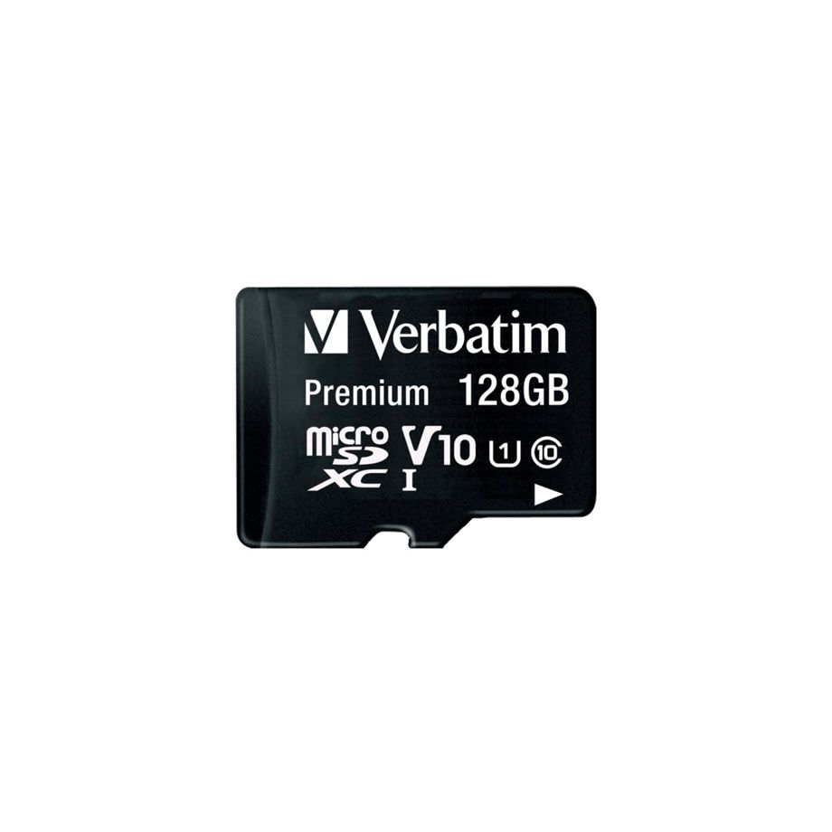 Verbatim Premium 128GB microSD Memory Card (Class 10 UHS-I U1 V10 SDXC 90MB/s read) - atmiņas karte