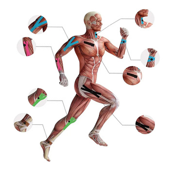 Sports Athletic Weightlifting Adhesive Thumb Cohesive Kinesiology Recovery Tape Wrap for Muscle Fitness 50mm, Beige