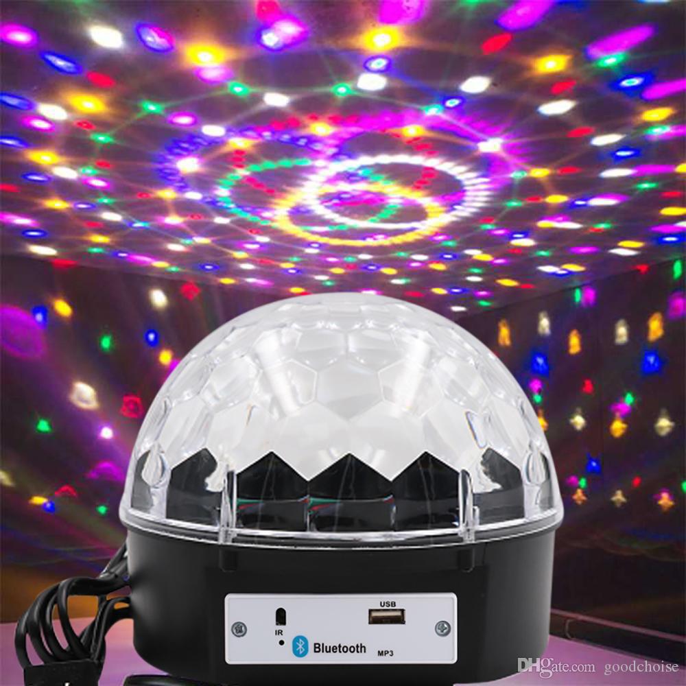 Bluetooth LED USB MP3 Chrystal Magic Disco Ball Party Light