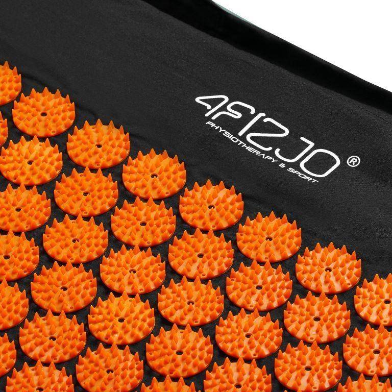 4Fizjo XL Acupressure Mat with Pillow, 110x42 cm, Orange