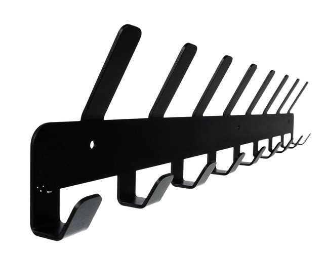 Metāla Sienas Drēbju Pakaramais 17 Āķi, Melns | Metal Wall Clothes Hanger Hooks