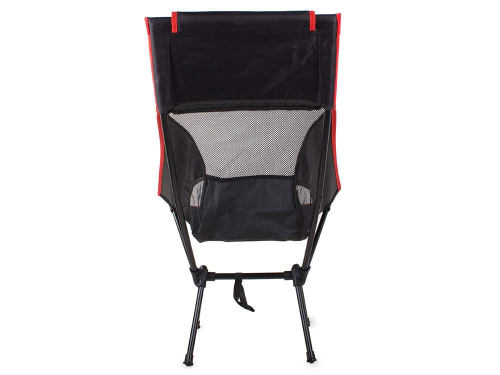 Folding Chair for Tourism, Camping or Fishing, Black/Red (8)