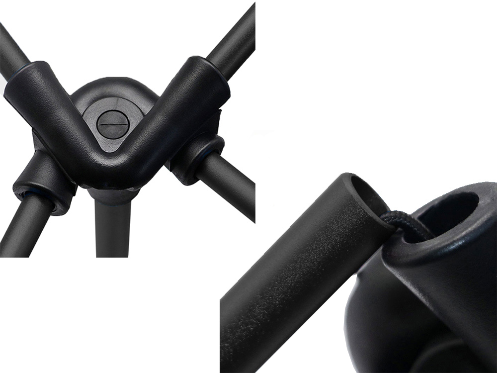 Folding Chair for Tourism, Camping or Fishing, Black/Red (10)