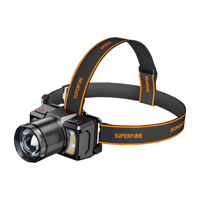 Superfire HL25 Headlamp, 700lm, USB-C