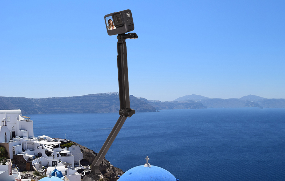 Telesin 360° Ūdensizturīgs Statīvs Selfija Nūja Trīskājis priekš GoPro Sporta Kamerām | Waterproof Selfie...