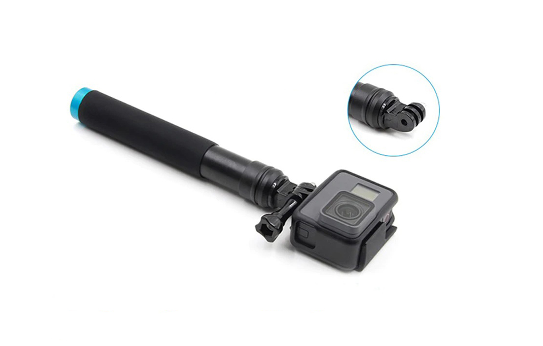 Telesin Selfie Stick with Tripod Telescopic Stand for GoPro and Phone, Black