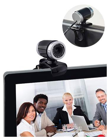 VAKOSS WS-3355 Webcam Laptop PC Camera with Microphone, Black | Веб-камера для Компьютера...