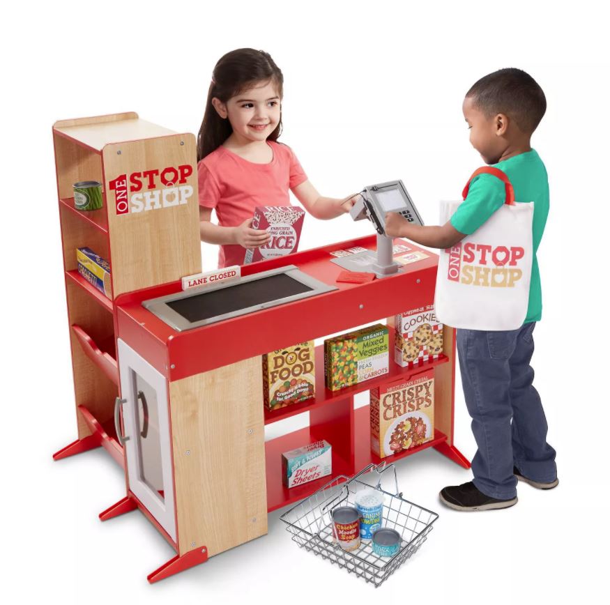 Toy shops and cash registers