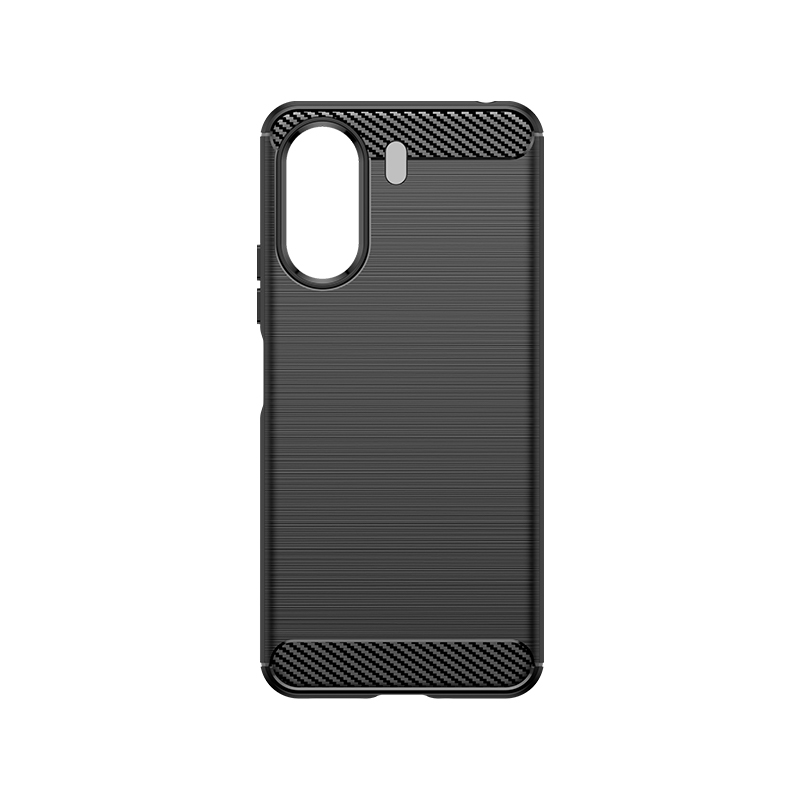 Силиконовый чехол Carbon Case для Xiaomi Redmi 13C, черный