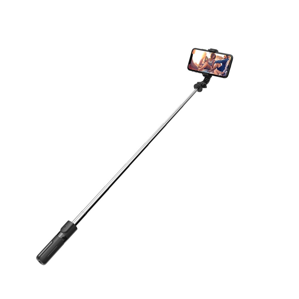 Tech-Protect L02S Bluetooth Selfie Stick with Tripod 72cm Black