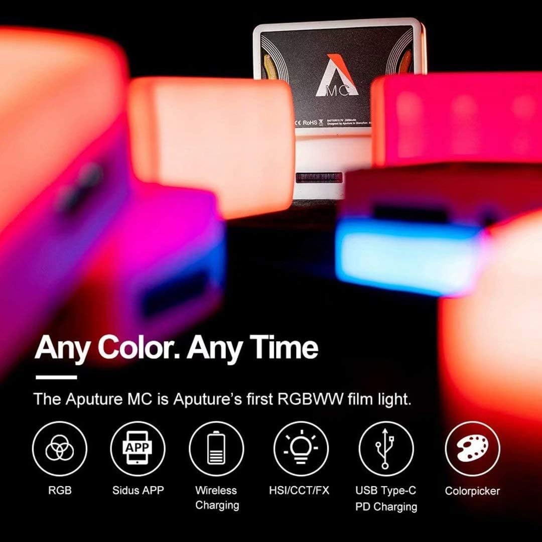 Aputure Amaran AL-MC RGBWW Mini On Camera LED Light 3200K-6500K (1)
