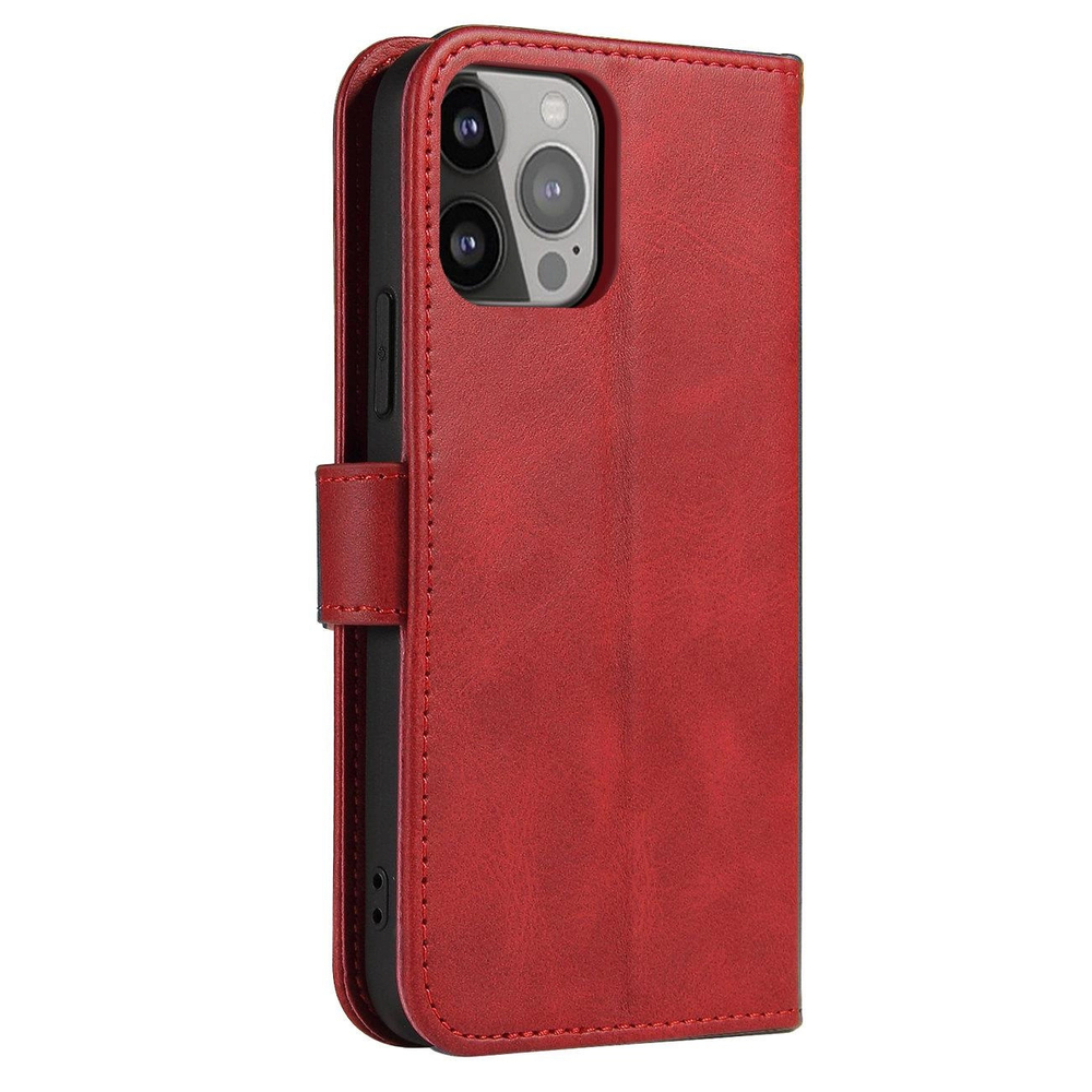 Hurtel Samsung Galaxy S25 Ultra Magnet Flip Case, Red
