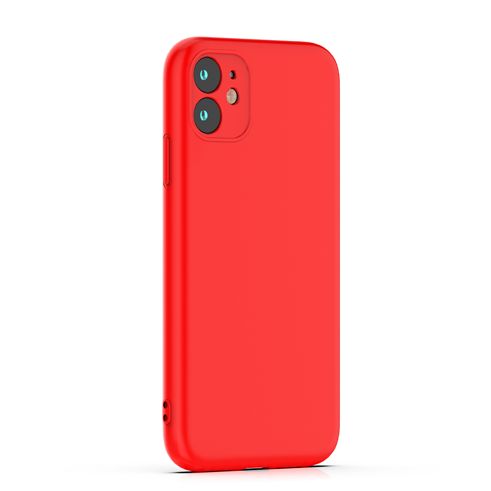 Xiaomi Redmi 14C Matt Silicone Color Case Cover, Red
