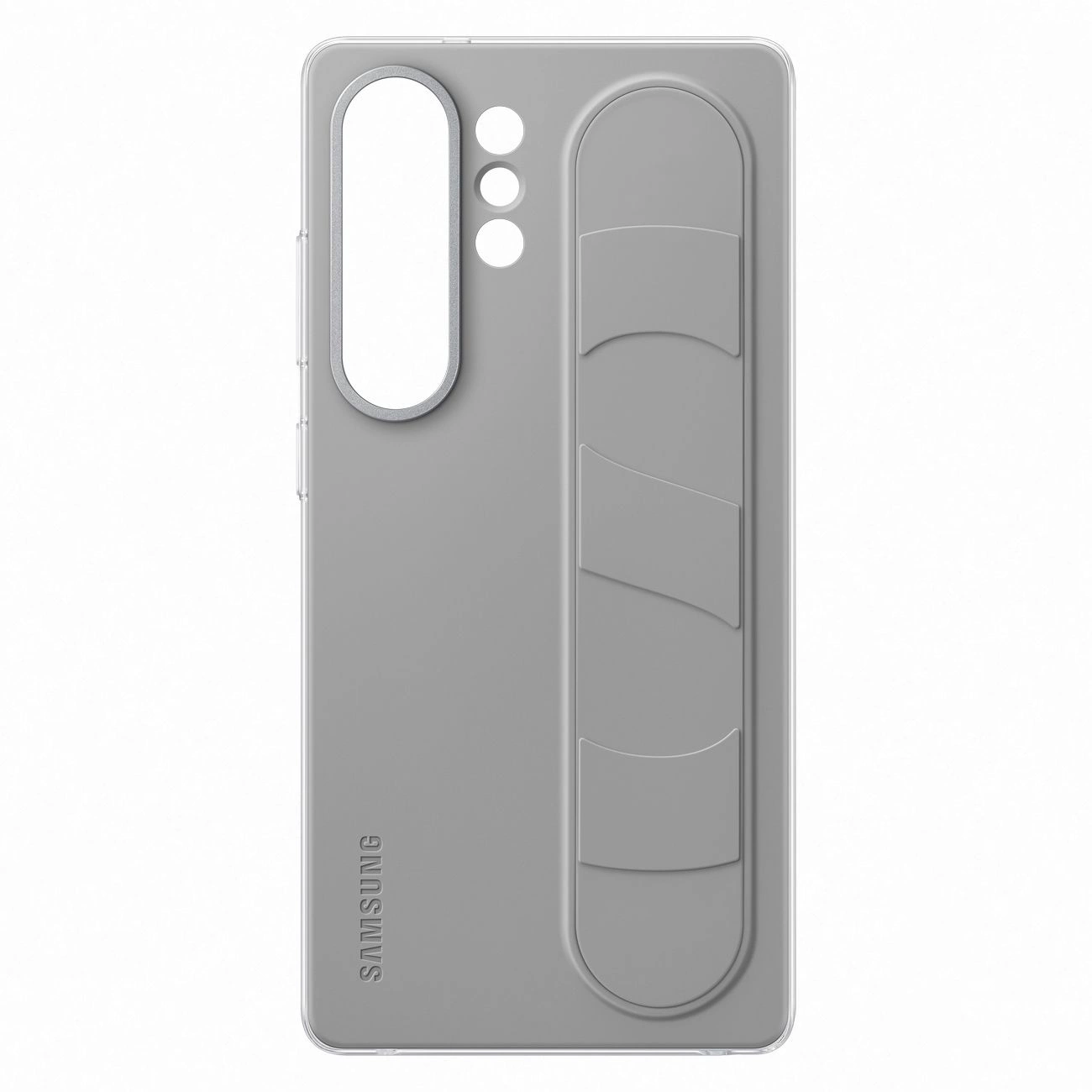 Original Samsung Galaxy S25 Ultra ( SM-S938 ) Standing Grip Cover Case, Gray (EF-GS938CJEGWW)