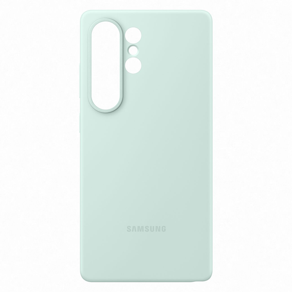 Original Samsung Galaxy S25 Ultra ( SM-S938 ) Silicone Cover Case, Mint (EF-PS938CMEGWW)