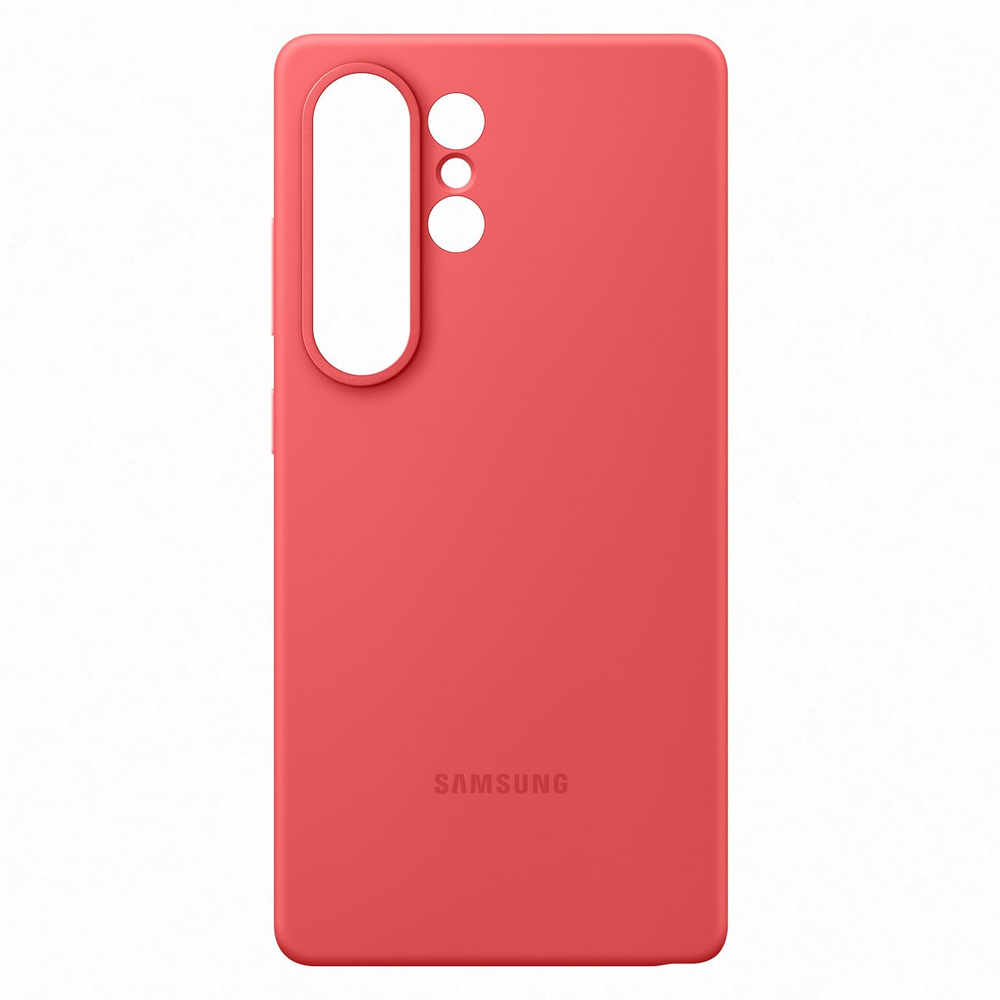 Original Samsung Galaxy S25 Ultra ( SM-S938 ) Silicone Cover Case, Red (EF-PS938CREGWW)