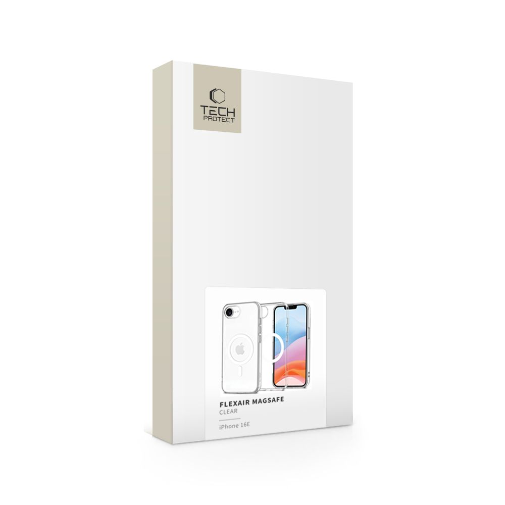 Tech-Protect iPhone 16e / 17e Case FlexAir MagSafe, Clear