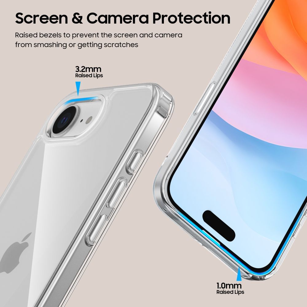 Nothing Phone (3a) Pro Tech-Protect FlexAir Hybrid Cover Case, Transparent | Telefona Maciņš Vāciņš Apvalks Bampers