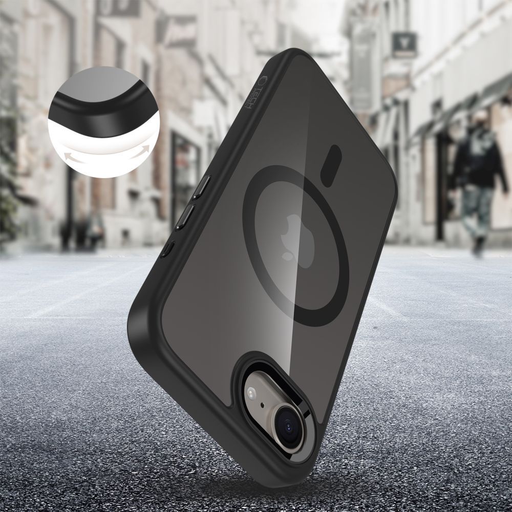 Nothing Phone (3a) Tech-Protect MagMat MagSafe Case Cover, Black Transparent
