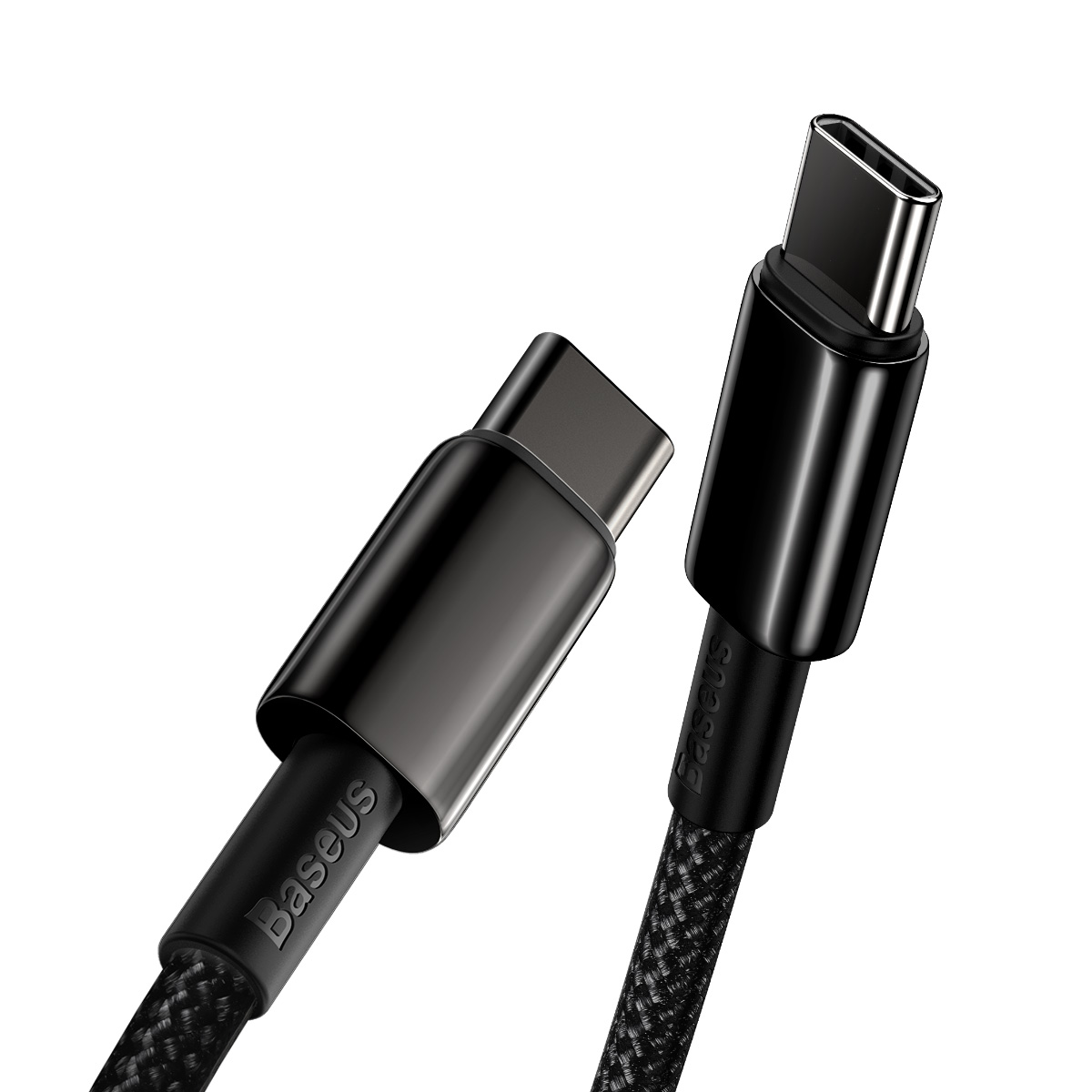 Baseus Tungsten USB Type C to USB Type C Data Charging Cable 100W, 2m, Black