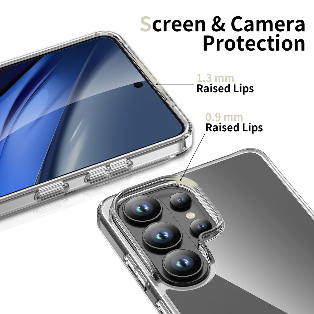 Tech-Protect Samsung Galaxy S26 Ultra Case FlexAir Hybrid, Clear