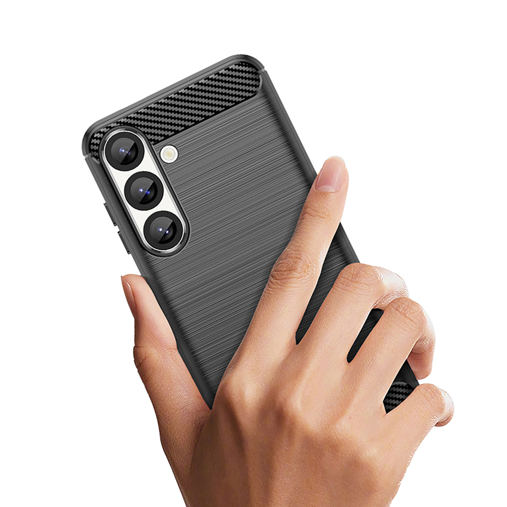 Carbon Case iPhone 16e / 17e vāciņš, melns