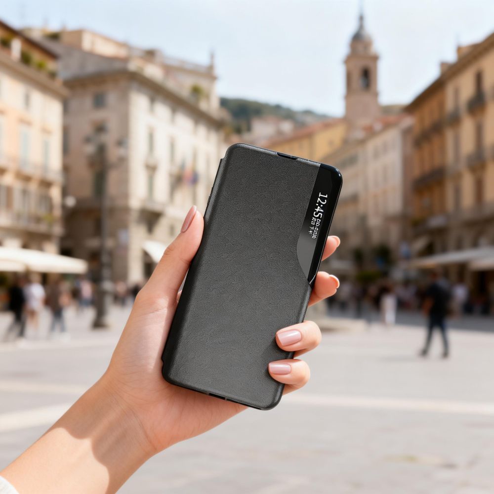 Tech-Protect Samsung Galaxy A37 5G Smart View Wallet Case, Black