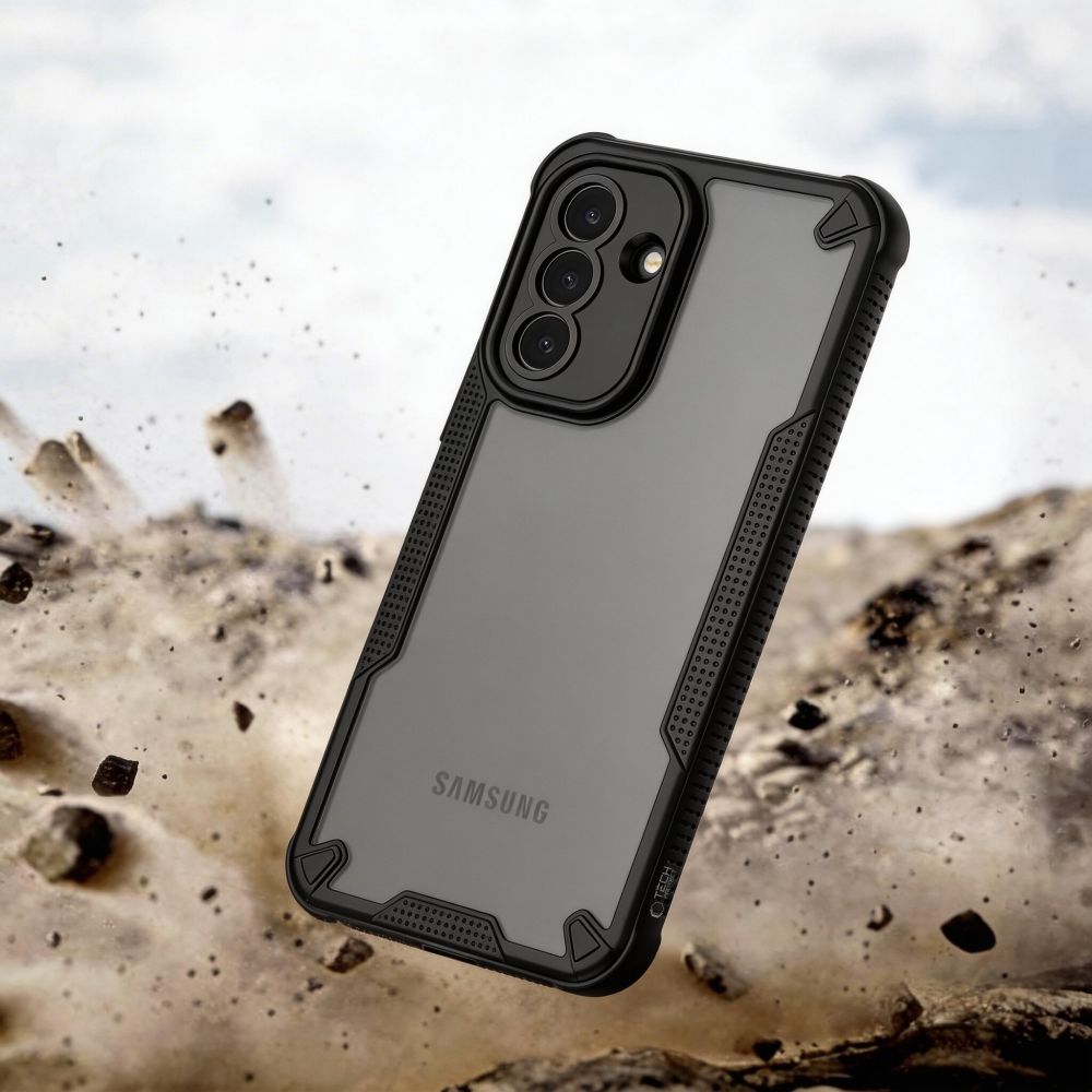 Tech-Protect Samsung Galaxy A57 5G Case Rugged Shield, Translucent Black