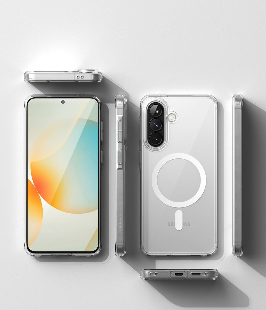 Samsung Galaxy A57 (SM-A576B/DS) Ringke Fusion Magnetic MagSafe Case Cover, Transparent