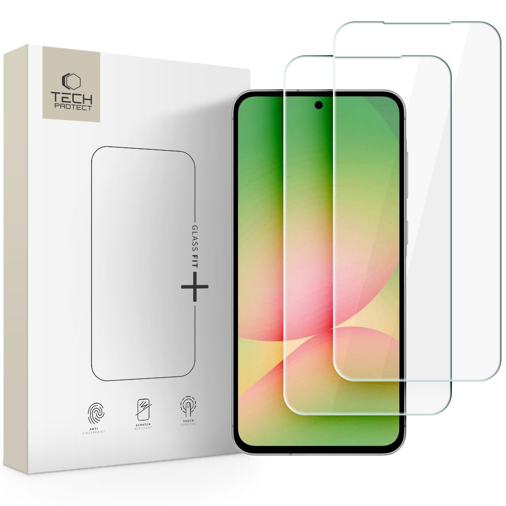 Samsung Galaxy A57 (SM-A576B/DS) / A37 (SM-A376E/DS) Tech-Protect Glass Fit+ Tempered Glass 2x