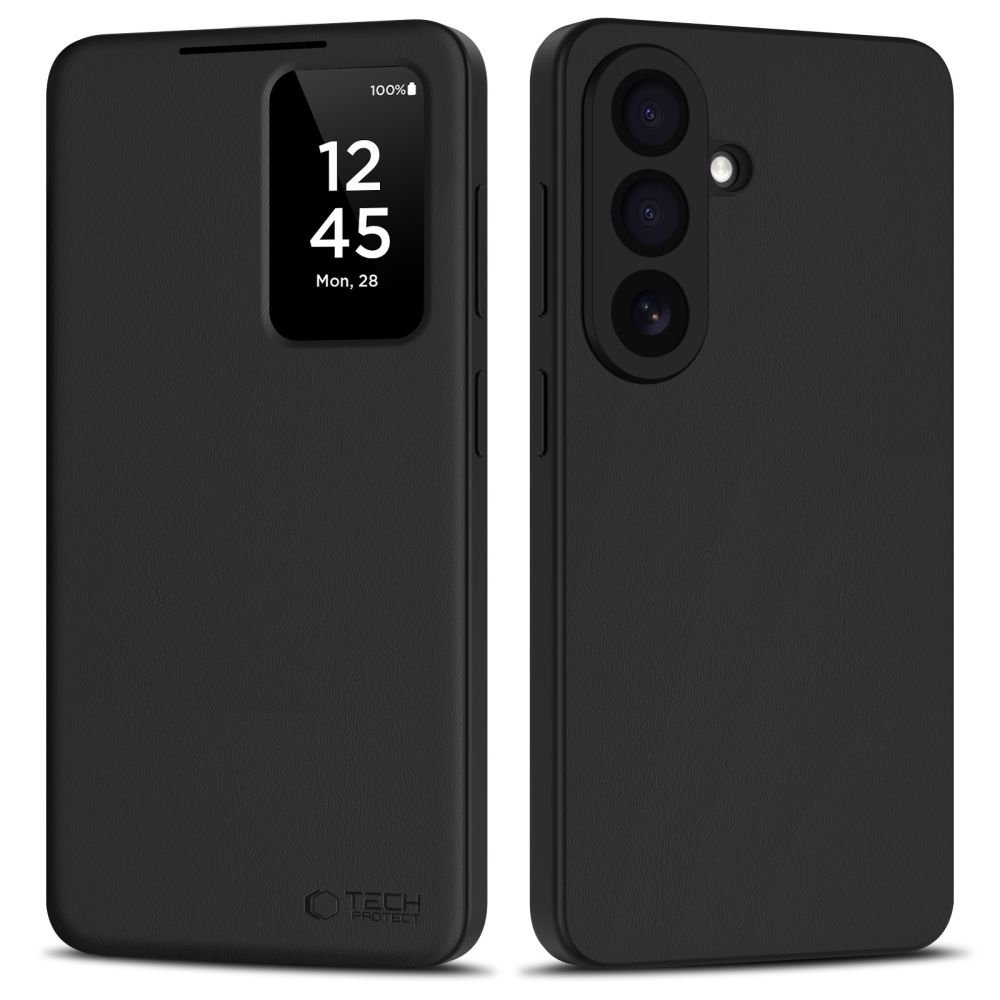 Samsung Galaxy A37 (SM-A376E/DS) Tech-Protect Smart Wallet Book Case Cover, Black