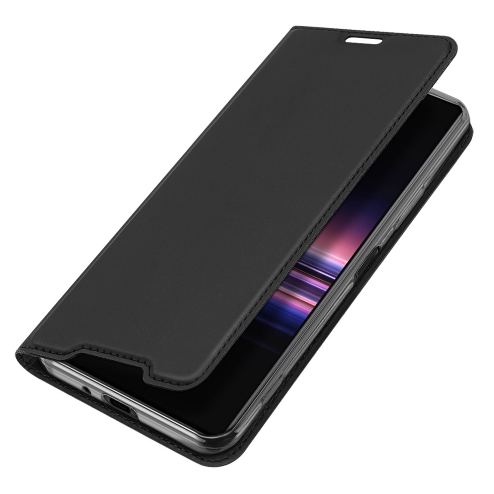 Sony Xperia 1 II DUX DUCIS Leather Cover Case, Black (3)