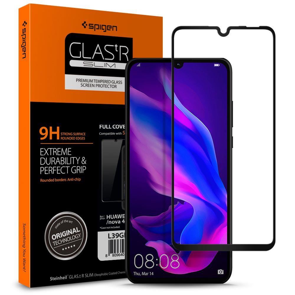 EEZBUY Full Cover Tempered Glass Screen Protector For Huawei Phones (Black)