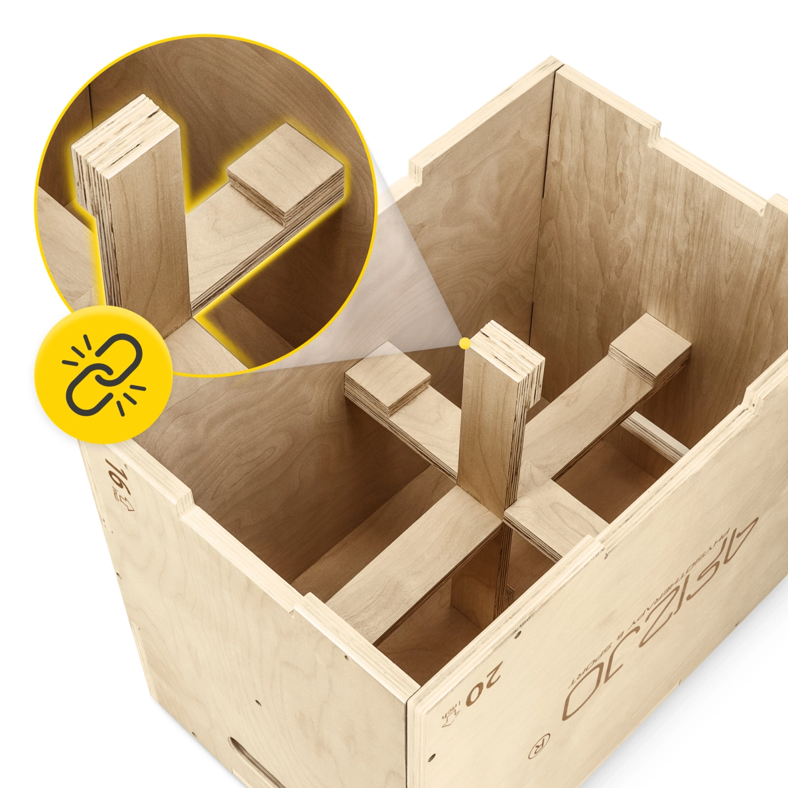 Плиометрический бокс 4FIZJO Jump Box для кроссфита 50 x 75 x 60 см