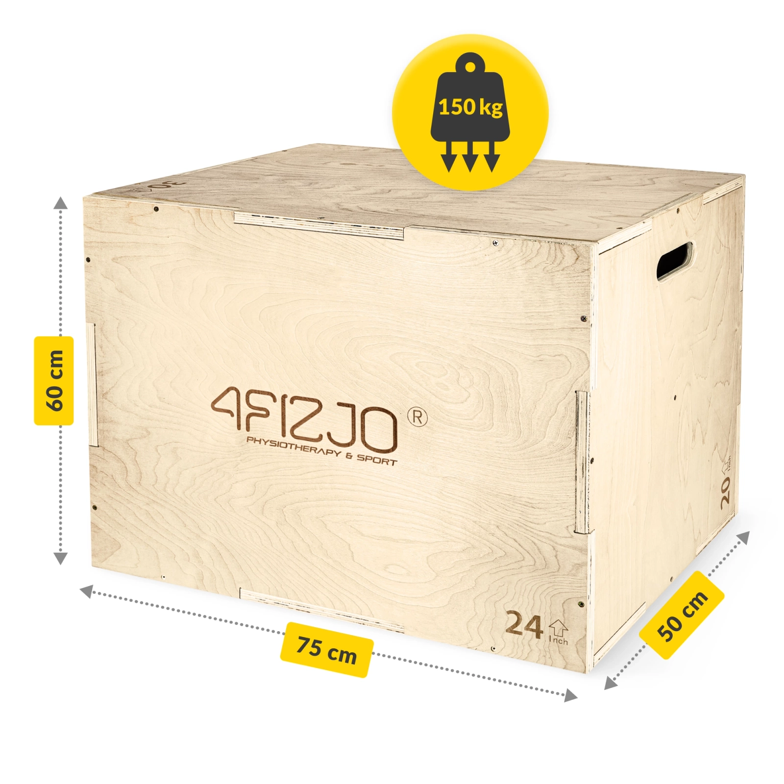 Плиометрический бокс 4FIZJO Jump Box для кроссфита 50 x 75 x 60 см