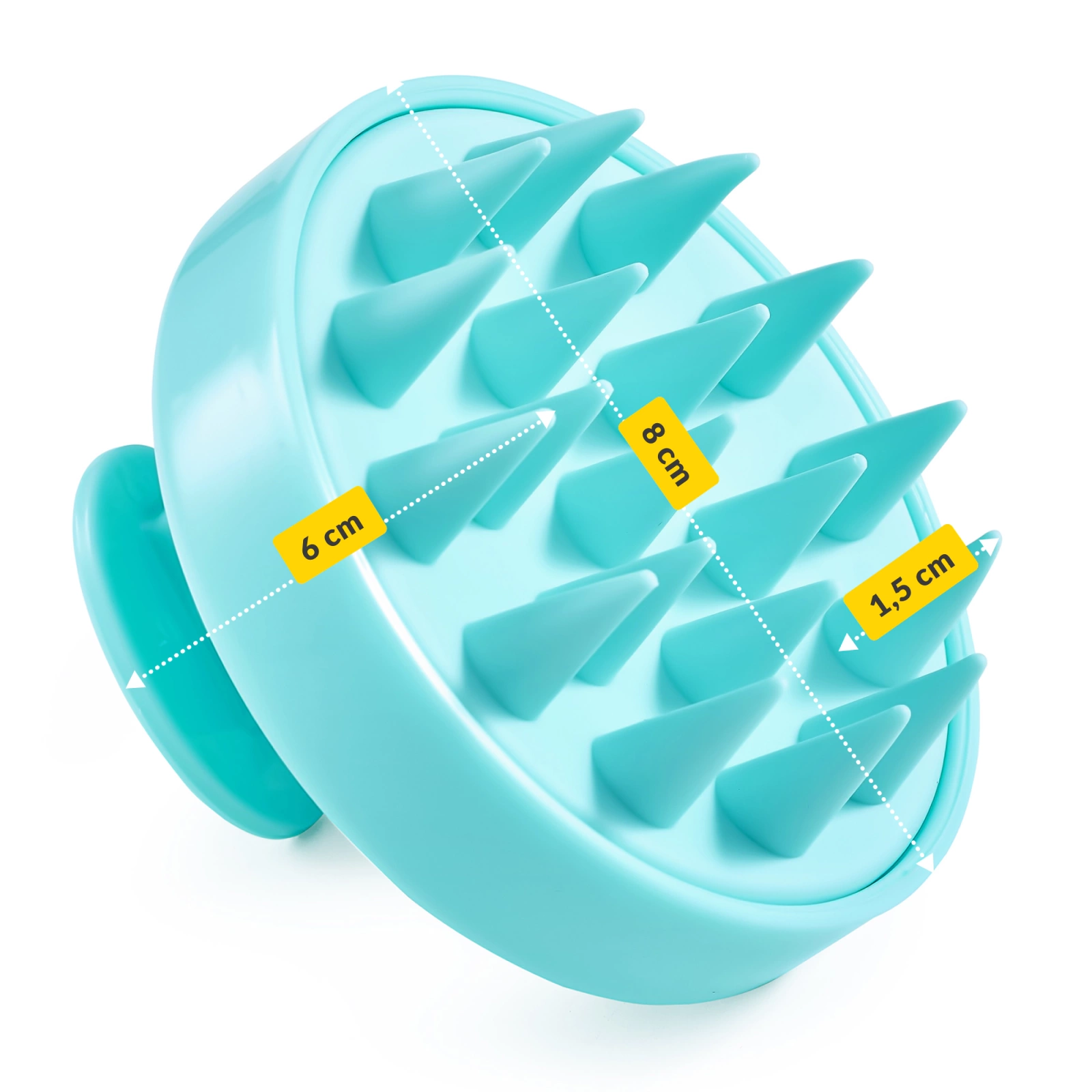 Silicone Scalp Massager Shampoo Brush 4FIZJO, Blue