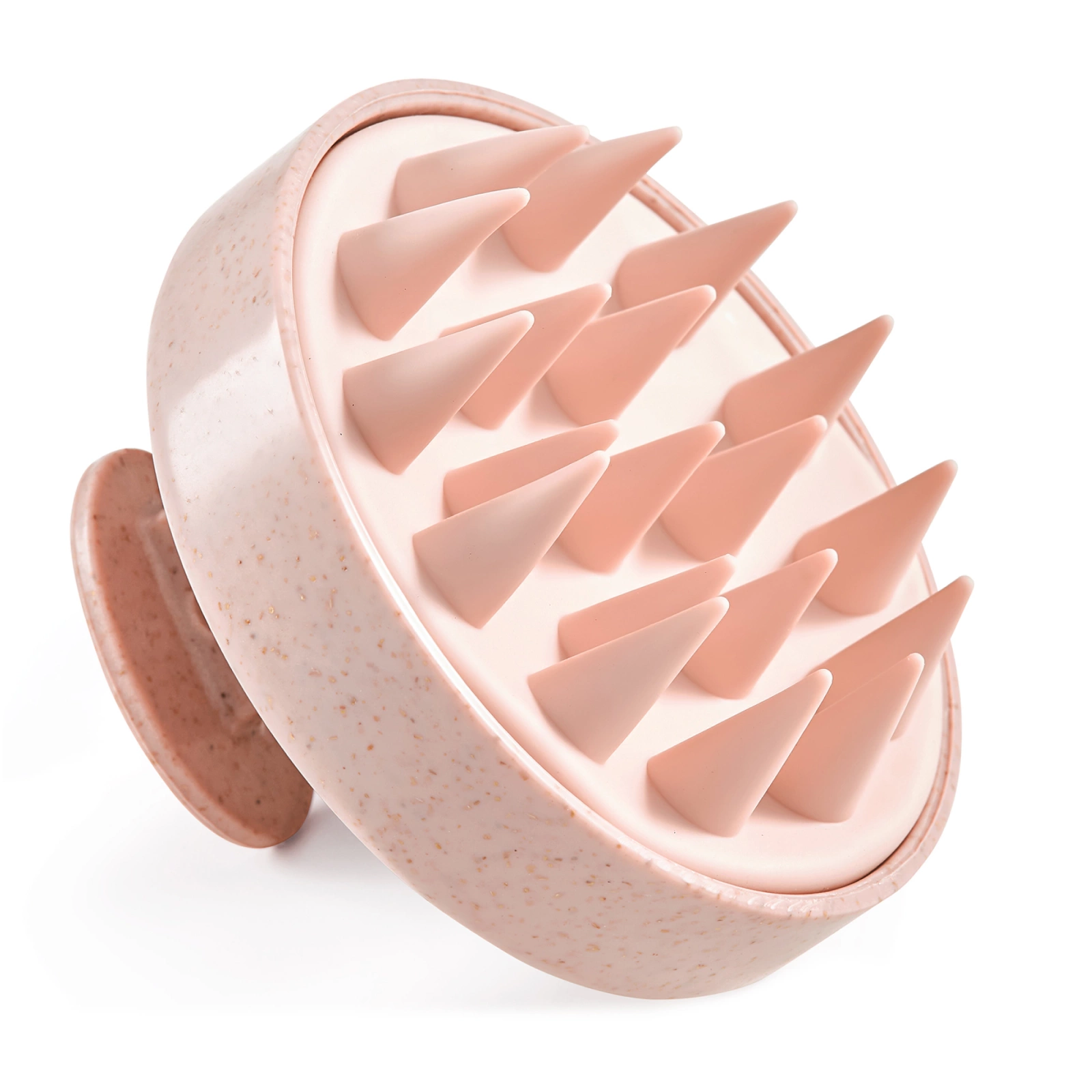 Silicone Scalp Massager Shampoo Brush 4FIZJO, light pink