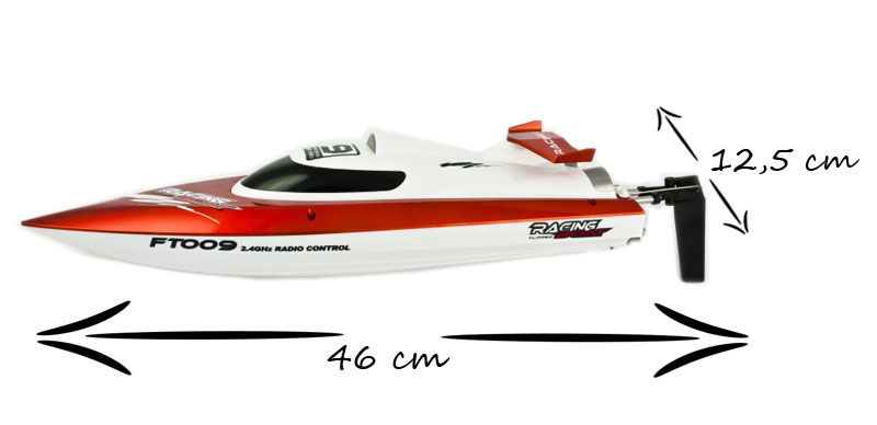 Remote controlled boat FT009, Orange (6)