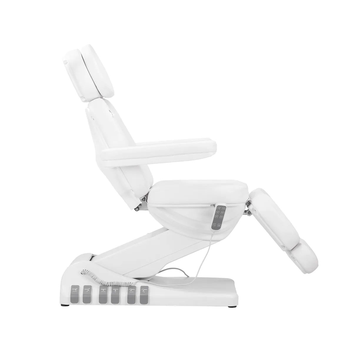Sillon Luxury Electric Cosmetic Chair with 3 Motors, White