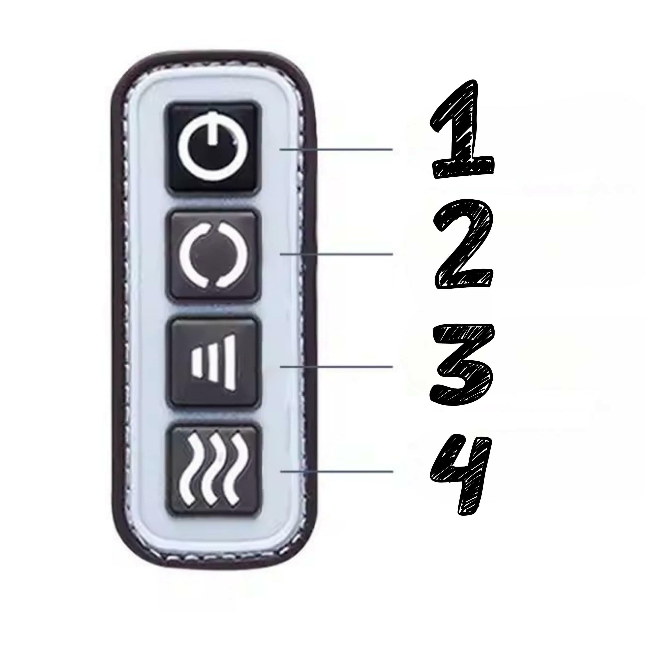 Electric Foot and Leg Massager DA430 with Heat Function, Black