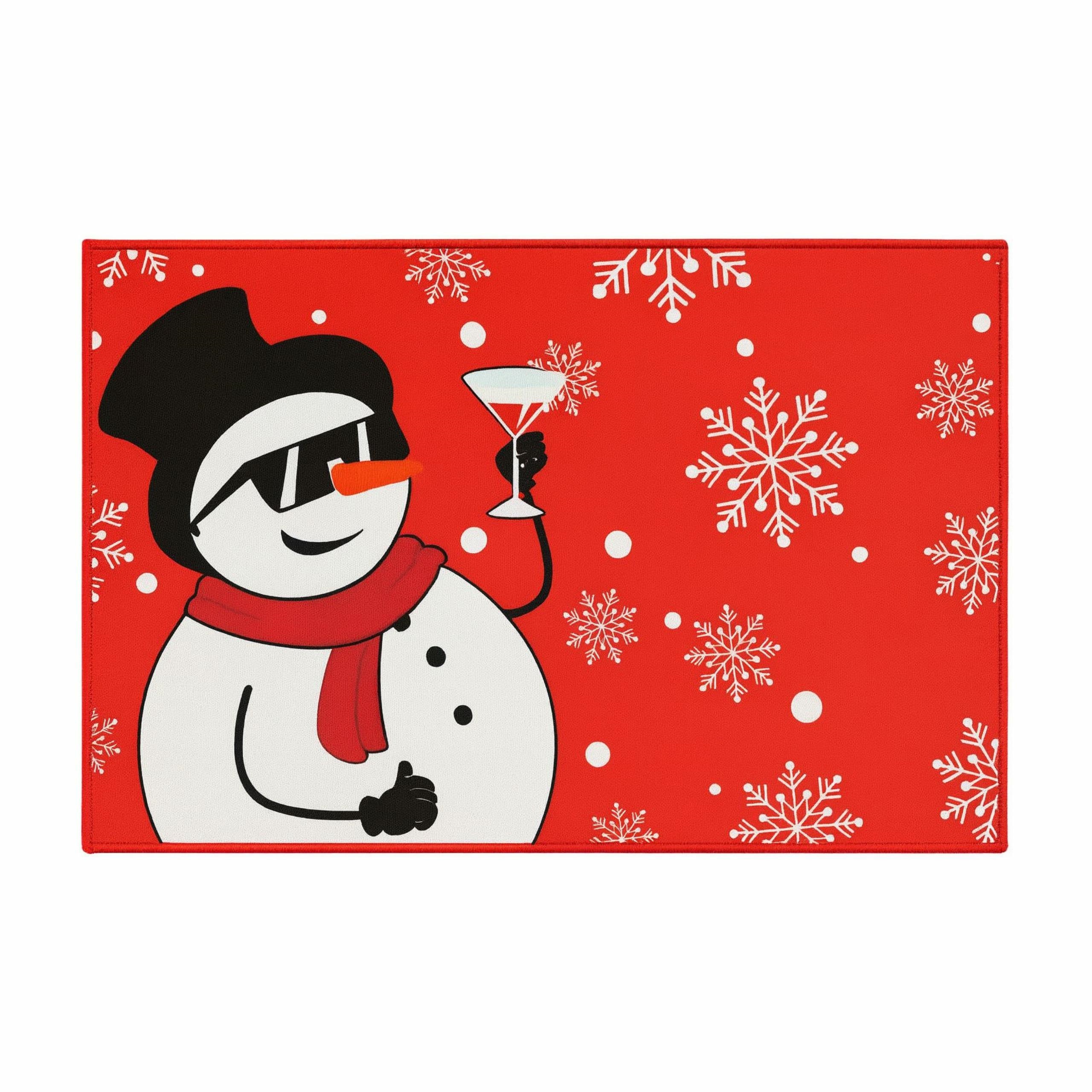 Snowman Christmas Doormat for Front Door 40x60 cm