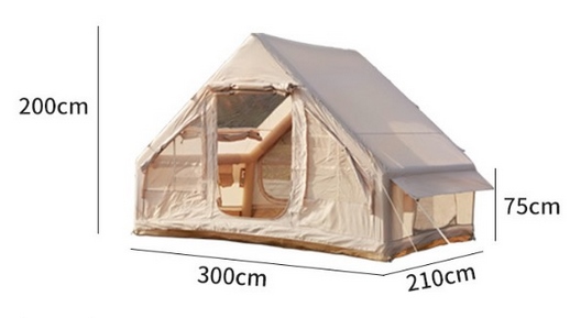 Inflatable Two-Door Camping Tent 3x2m