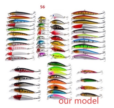 Wobbler Fishing Lures Set 56 Pieces