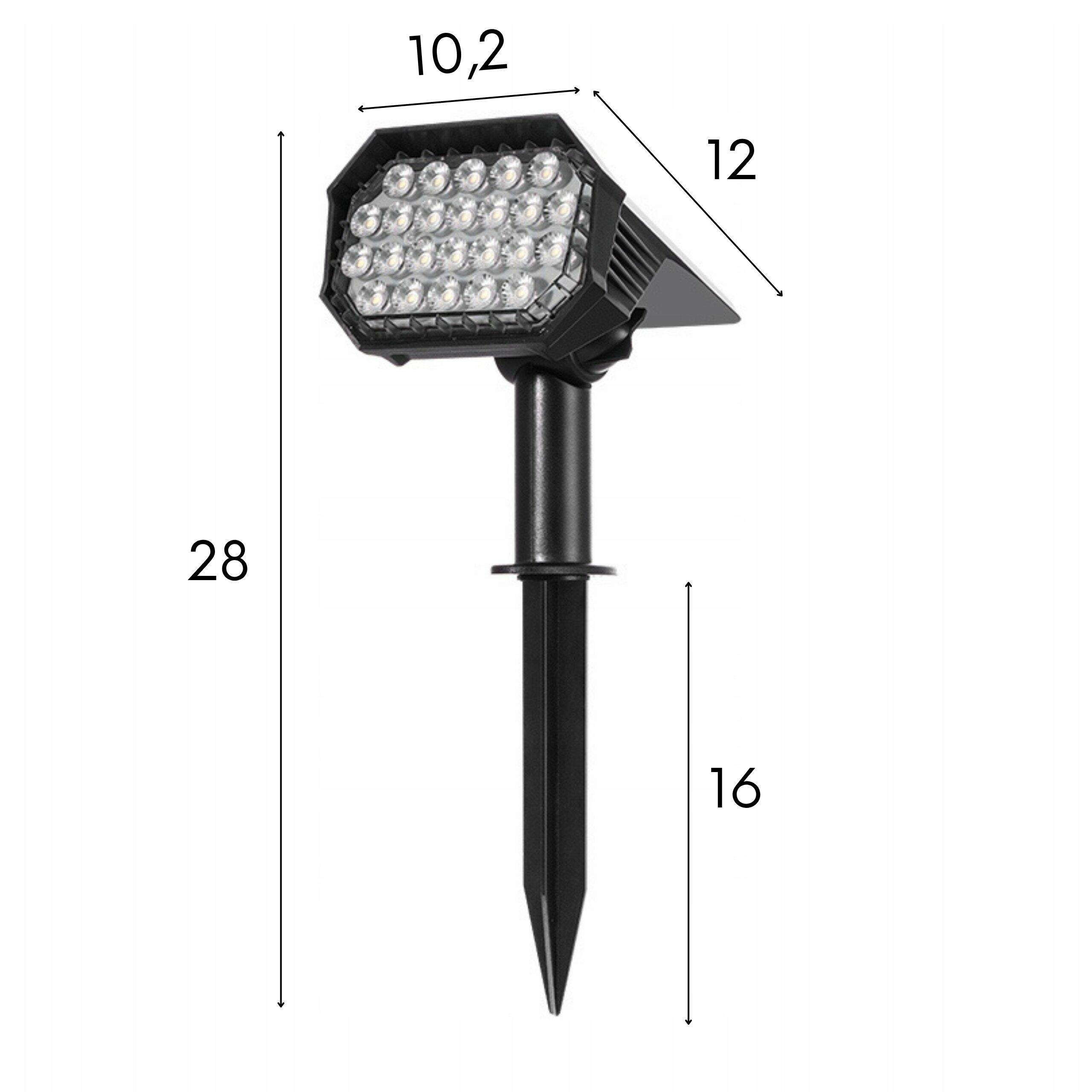 LED Solar Garden Spike Lamp with Dusk Sensor