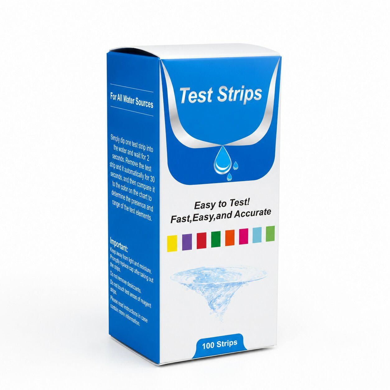 Pool pH and Chlorine Meter + 3-in-1 Test Strips