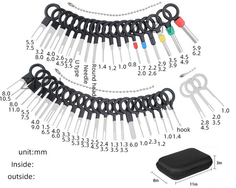 Pin Extractor Tool Set, 41 Pcs + Case