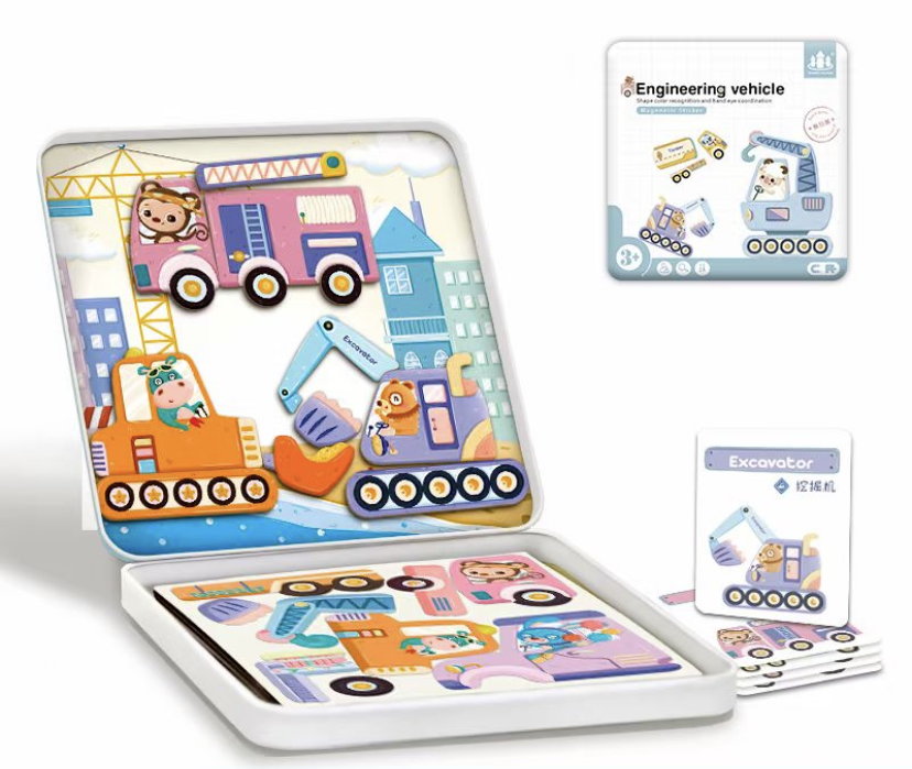 Koka klucīši Magnētiskie transportlīdzekļi Zkb-2021