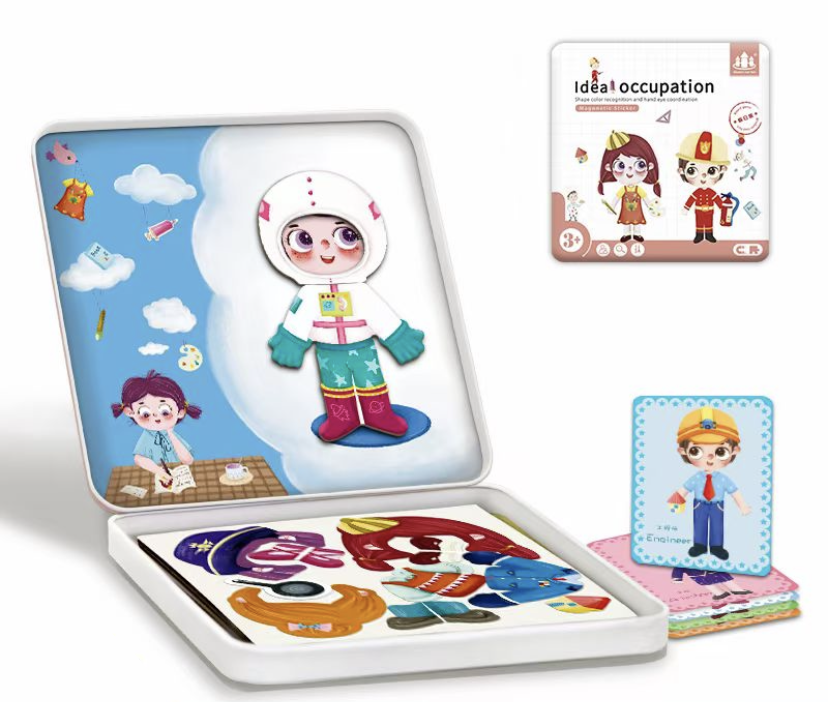 Magnetic Wooden Dress-Up Puzzle Clothes Toy Zkb-2022