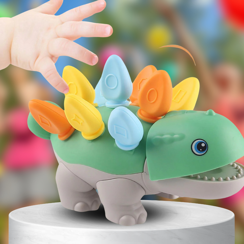 Dinosaur Shape Sorter Montessori Toy for Toddlers, Green